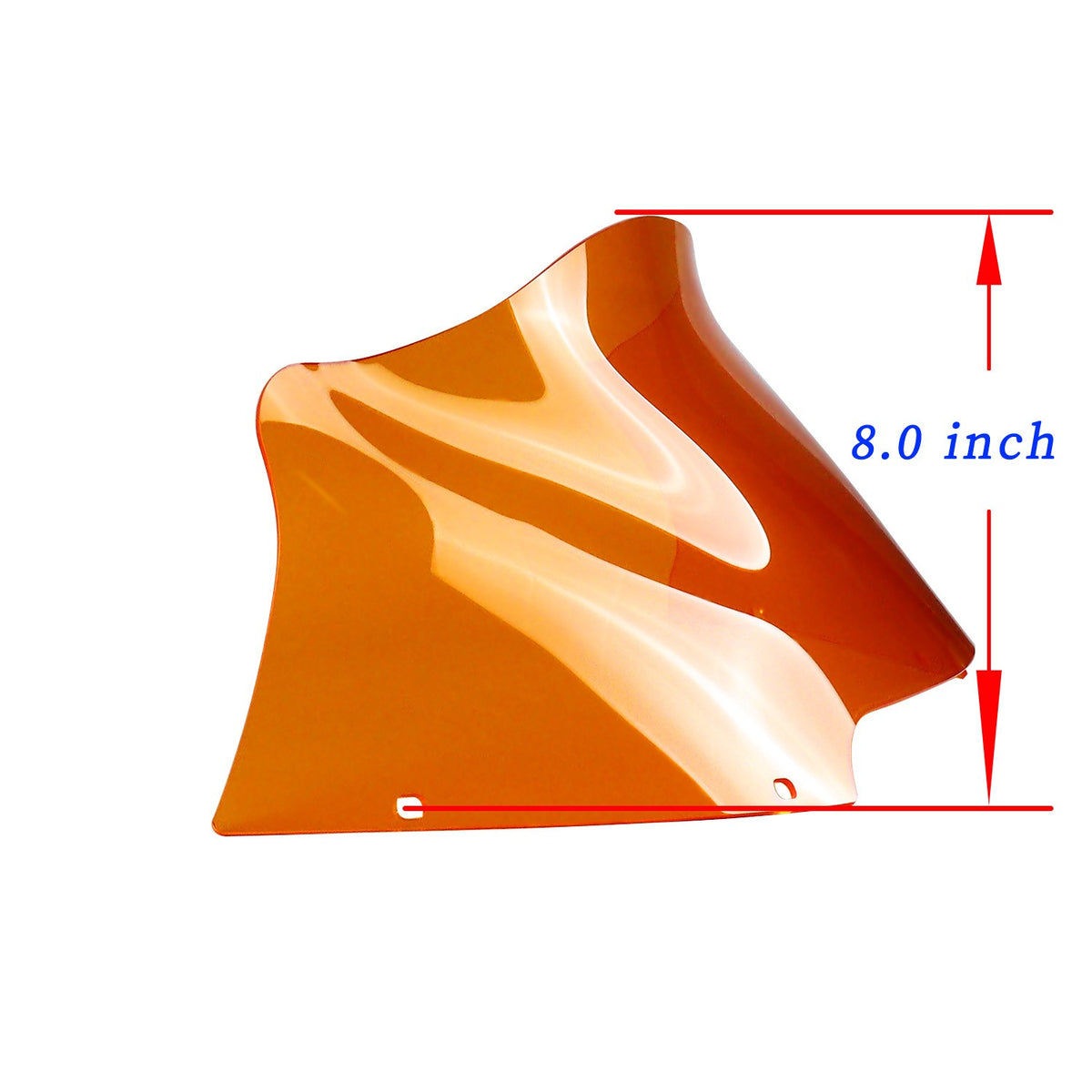 Orange 8 Inch Windshield for Harley Davidson Road Glide 2015-2024