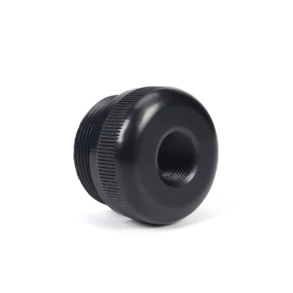 Aluminum Threaded End Cap Set for 1/2-28 C Cell Batteries - High-Quality 6061 Alloy