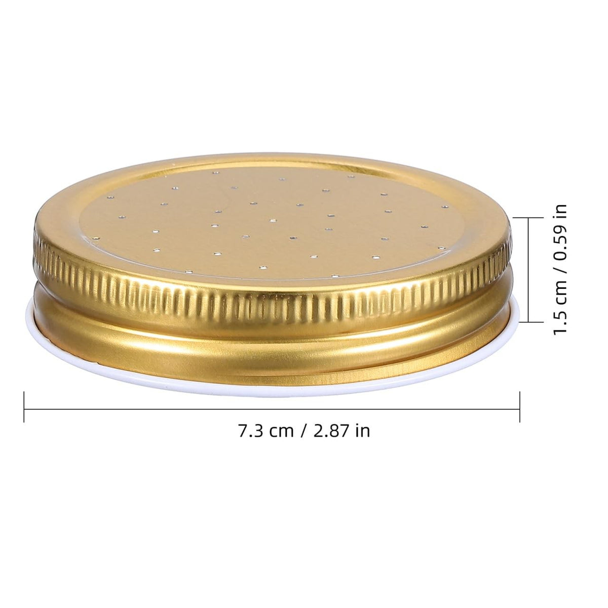 8 Pack Metal Beehive Entrance Feeder Lids for Water and Sugar Jars