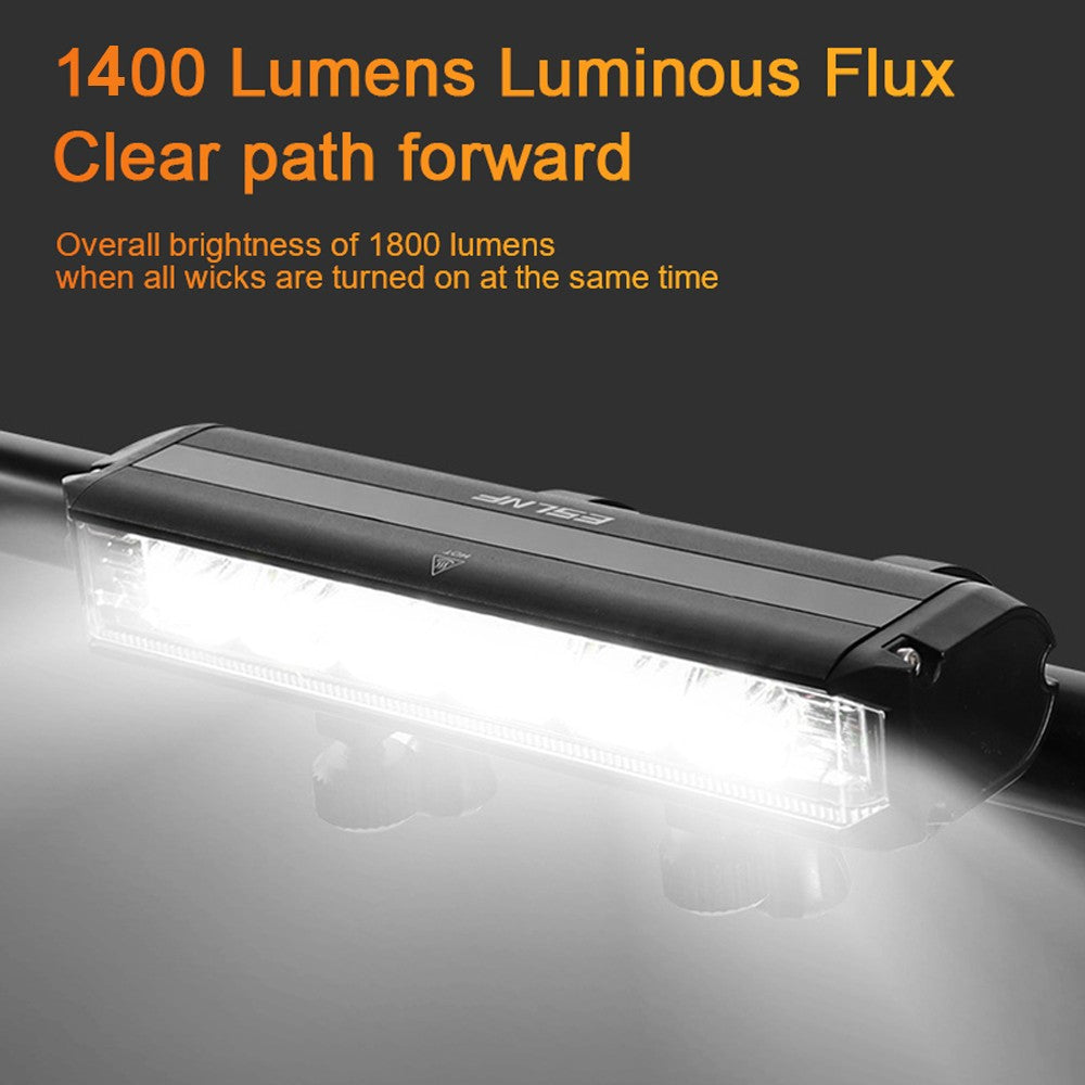 Rechargeable LED Bicycle Light Front Bike Lamp 1400 Lumens Waterproof
