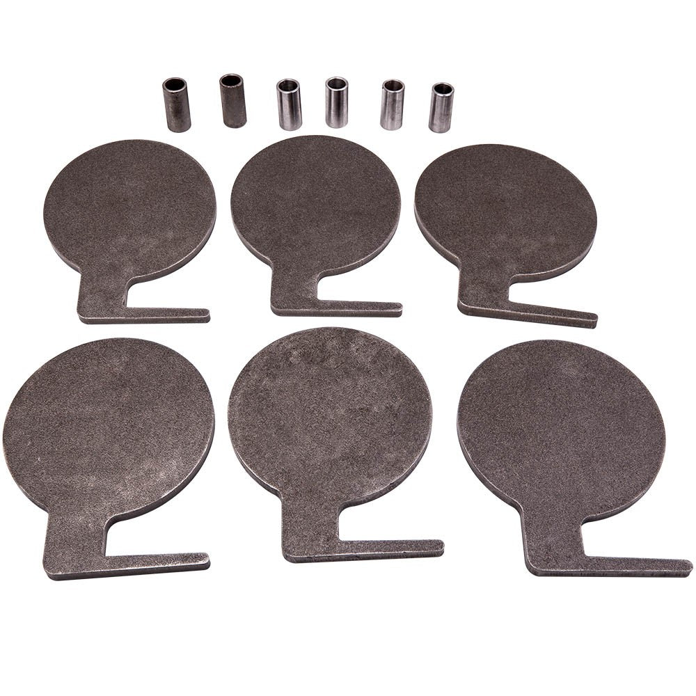 AR500 Steel Dueling Tree Shooting Target Kit - 6 Paddles, 6 Inch, Heavy Gauge