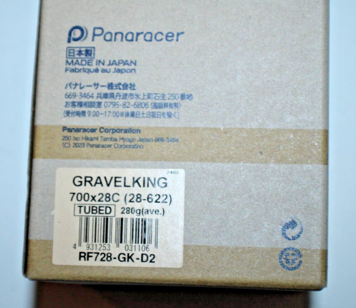 Panaracer Gravelking Slick Tire 700x28c Clincher Tubeless Ready Gravel Tire