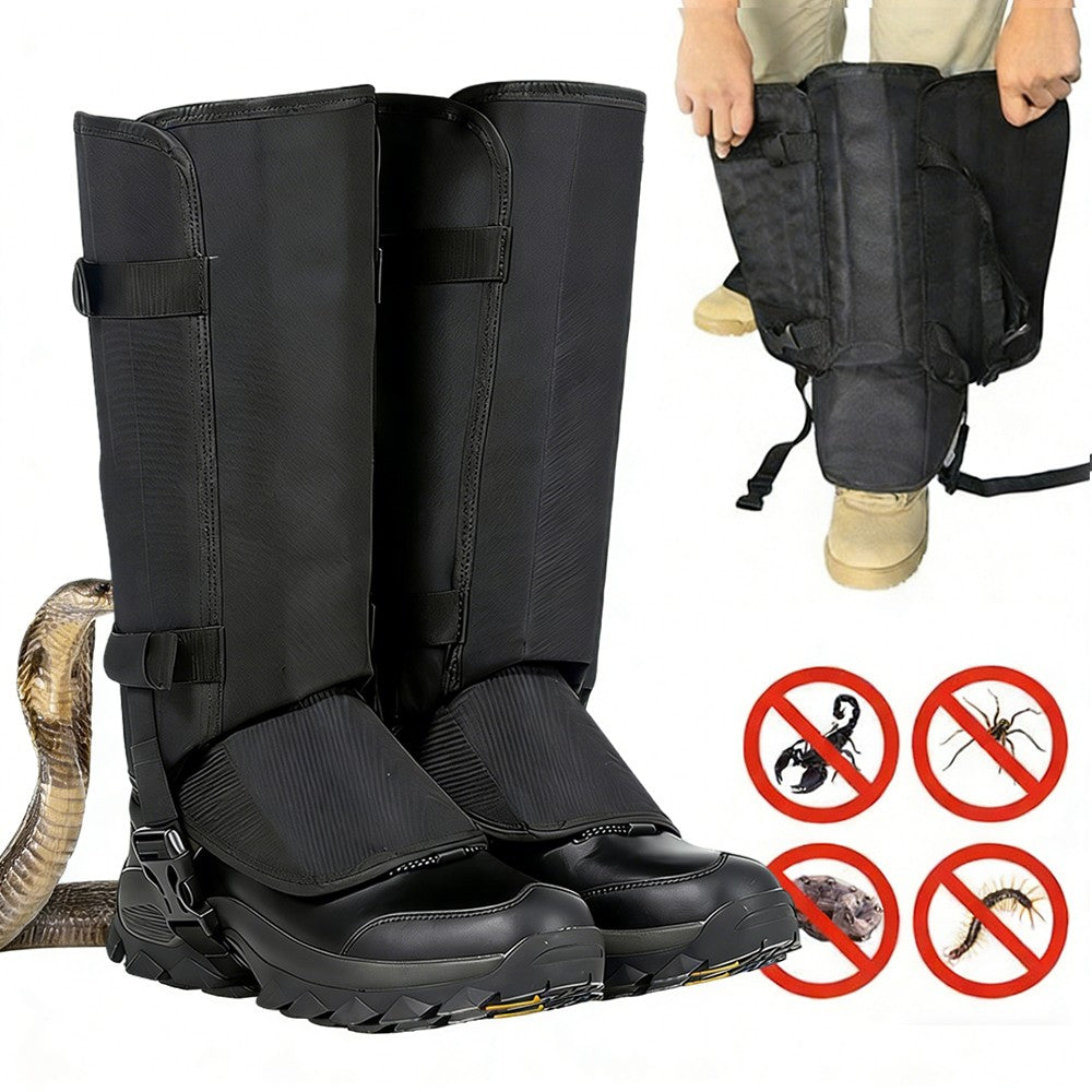 Reptile Snake Gaiter & Cut-Resistant Gloves Protection Set