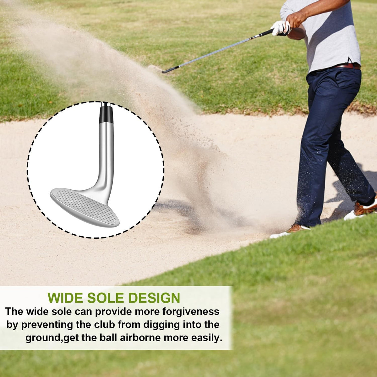 Forged Golf Wedges Set for Men & Women - Gap, Sand, Lob Wedge - Easy Bunker Escape