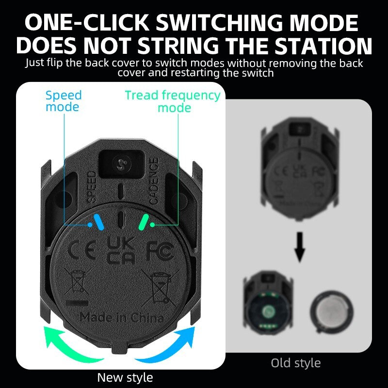 Wireless Bike Speed and Cadence Sensor Bluetooth ANT+ Waterproof 2pcs