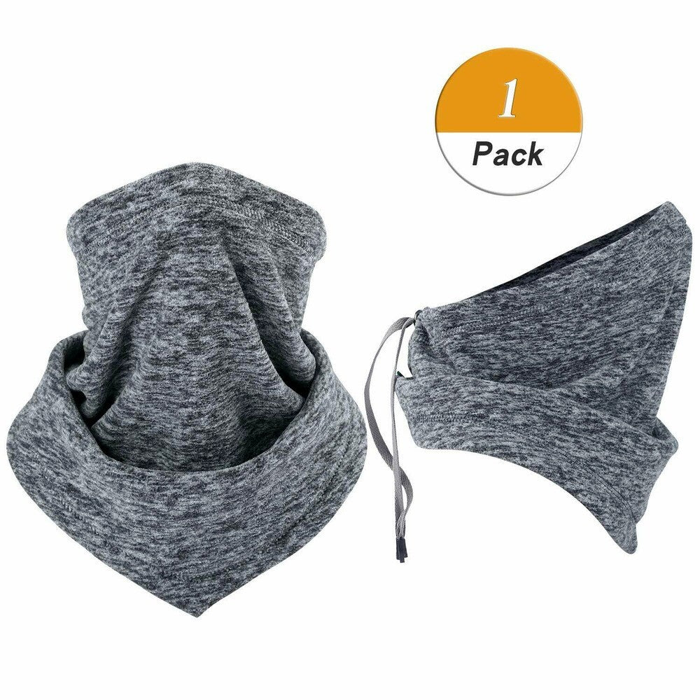 Winter Neck Gaiter Face Mask - Windproof Fleece Scarf for Cold Weather