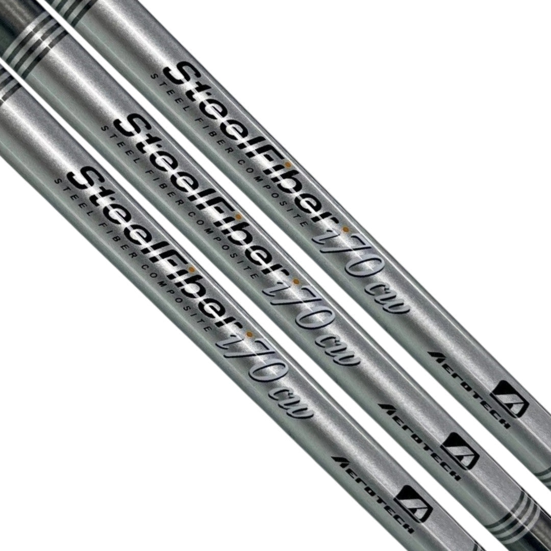 Golf Iron Shaft Set for SteelFiber i70CW Taper Tip - Multiple Flex & Variants
