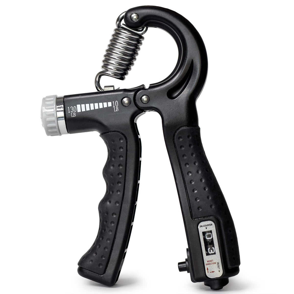 Adjustable Hand Grip Strengthener for Exercise & Rehabilitation - Black