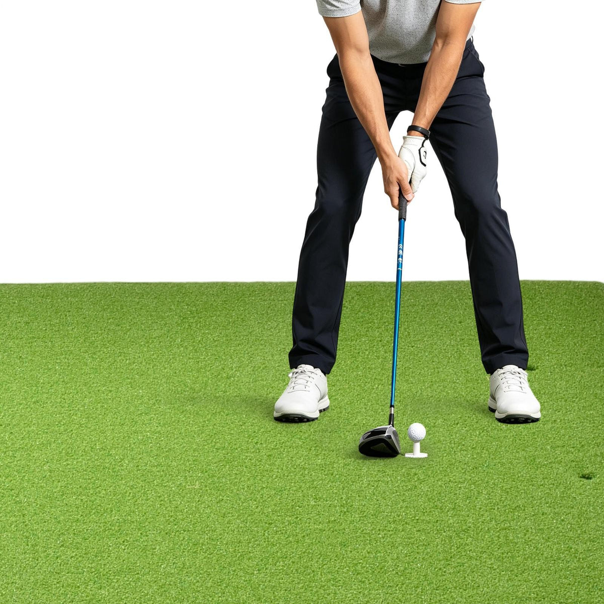 Large Golf Hitting Mat 4x5ft with 31mm Foam Padding for Indoor & Outdoor Practice