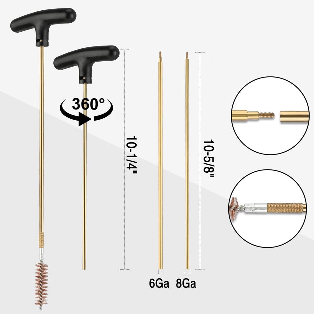 Universal Gun Cleaning Kit for Handgun Rifle Shotgun with Case