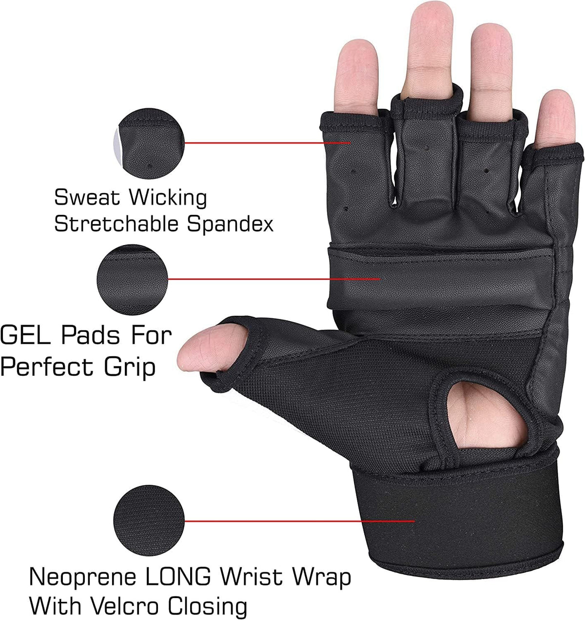 Martial Arts Boxing Gloves MMA Punch Mitts Body Combat Training Gear