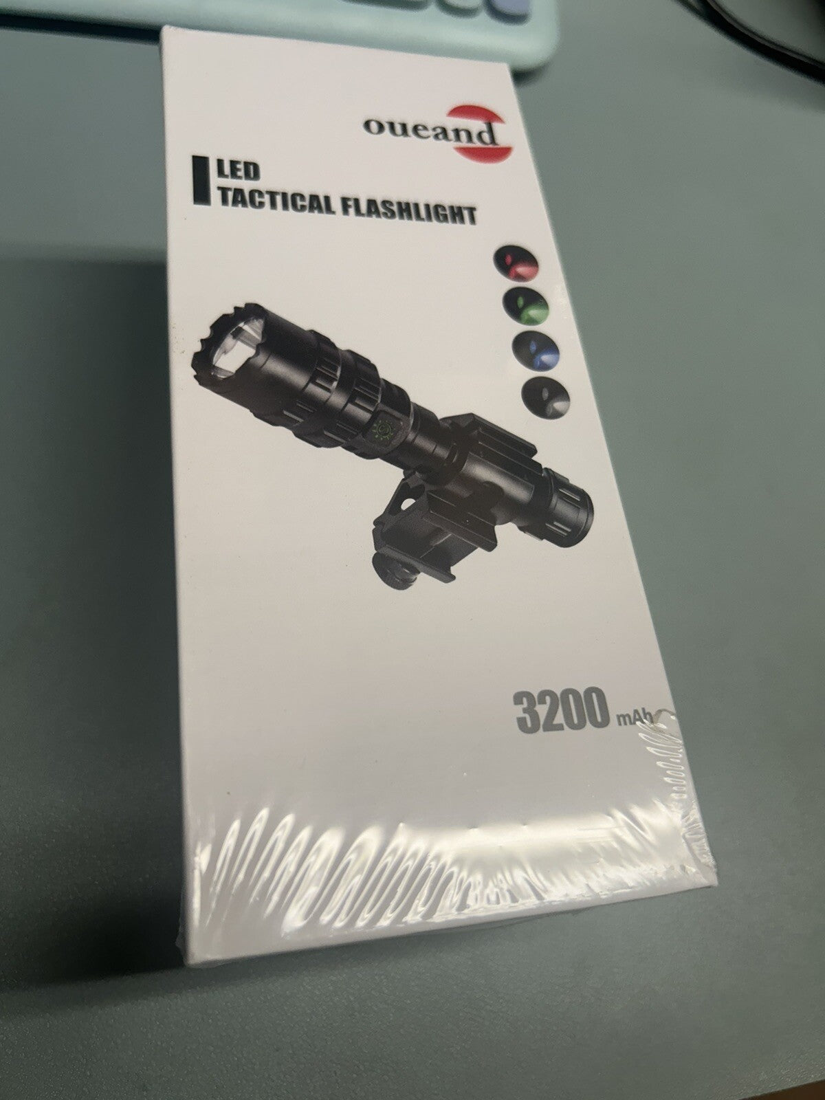 High-Output Tactical Flashlight 1600 Lumens 300m Beam IP65 Waterproof