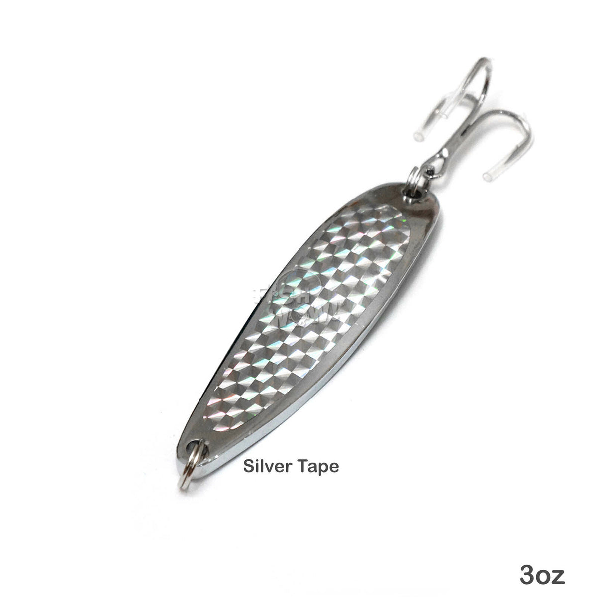 Fishing Spoon Jigs with Treble Hooks | Holographic Laser Trolling Lures | Multiple Sizes & Quantities
