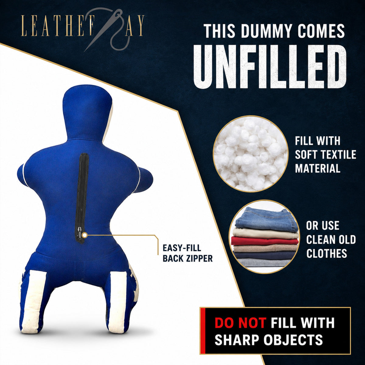 Grappling Dummy Boxing MMA Jiu Jitsu Training Dummy Unfilled Canvas