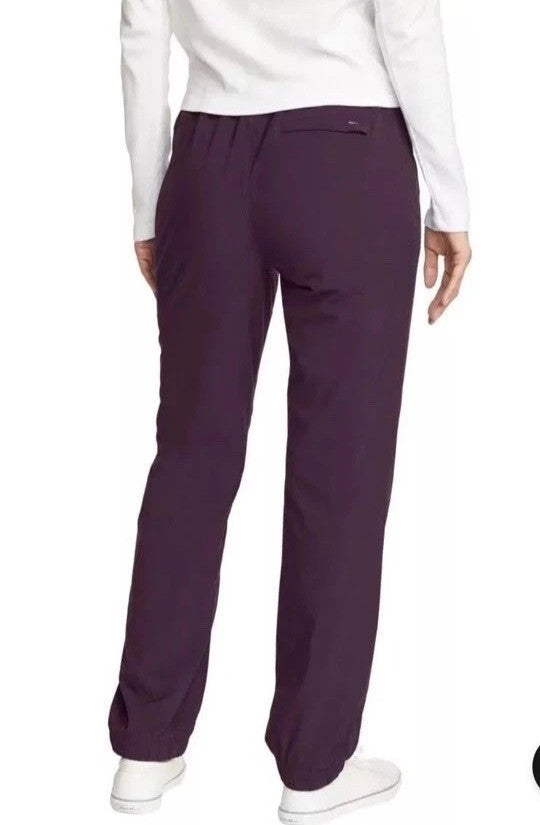Women's Fleece-Lined Pants - Purple, Size 16, Warm Cozy Winter Leggings