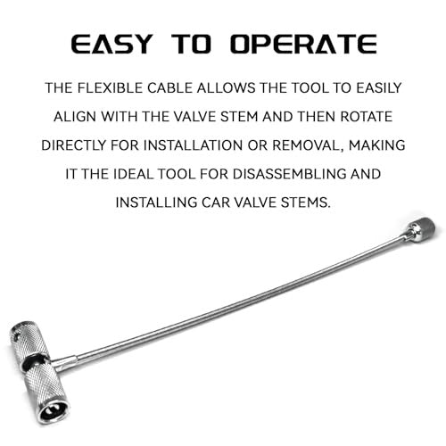 Valve Stem Puller Tool for Tire Valve Core Removal and Installation