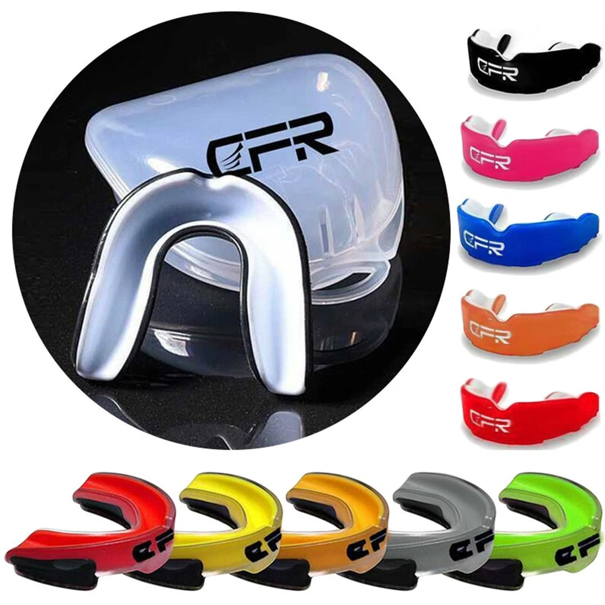Sports Mouthguard Gum Shield Boil & Bite Protective Gear for Contact Sports