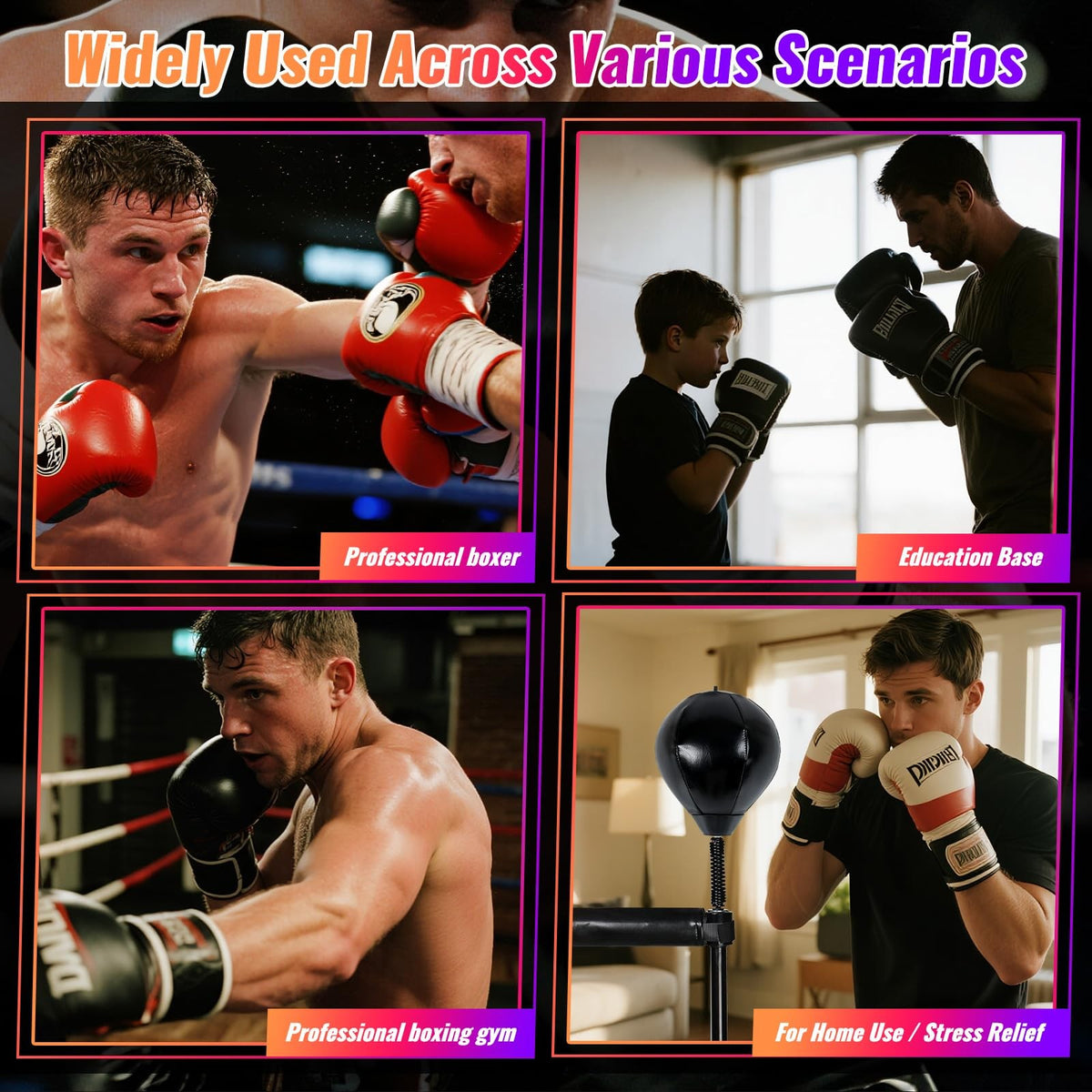 Boxing Speed Bag Replacement Set with 8mm Screw & Durable Sandbag