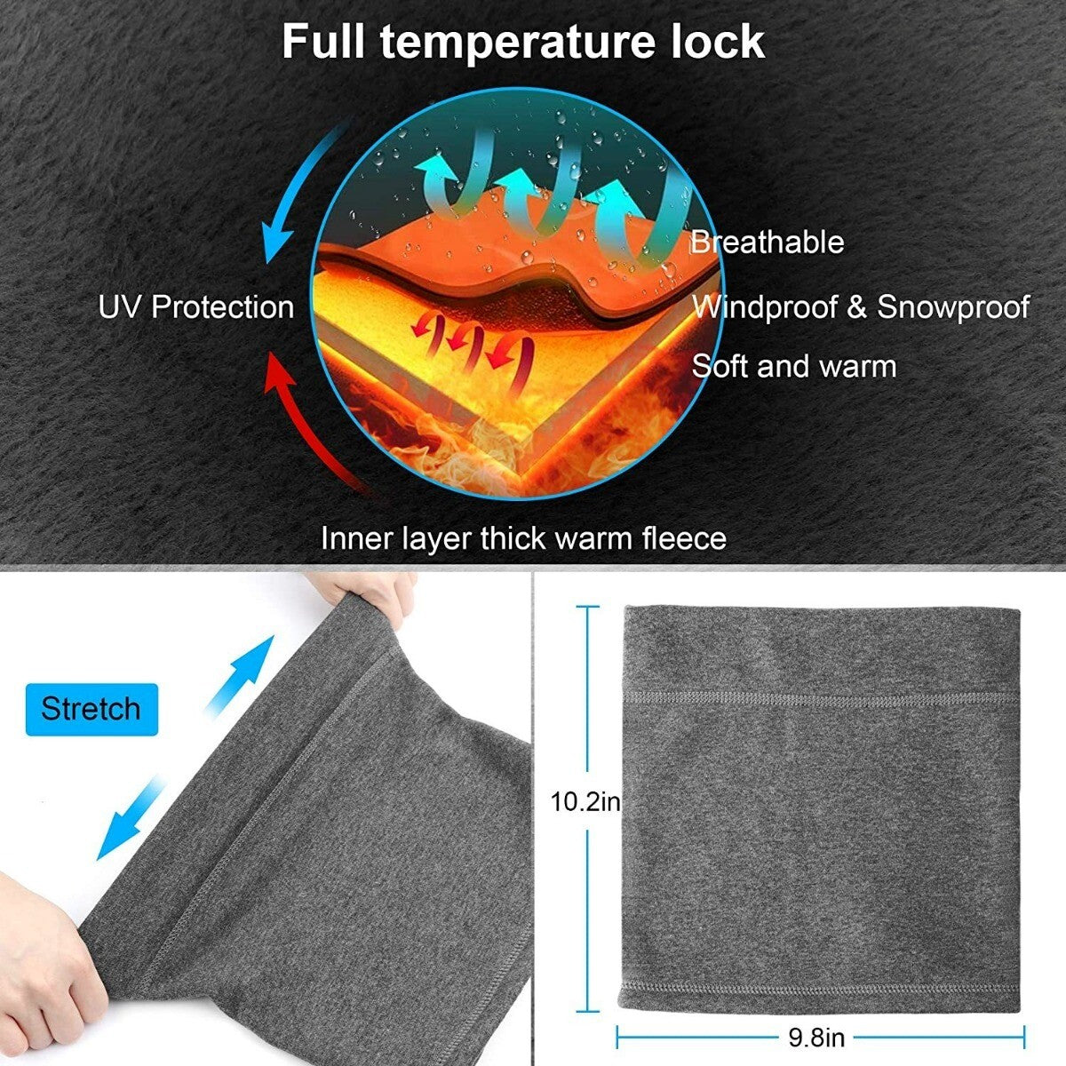 Unisex Breathable Face Cover Neck Gaiter for Cycling and Outdoor Activities