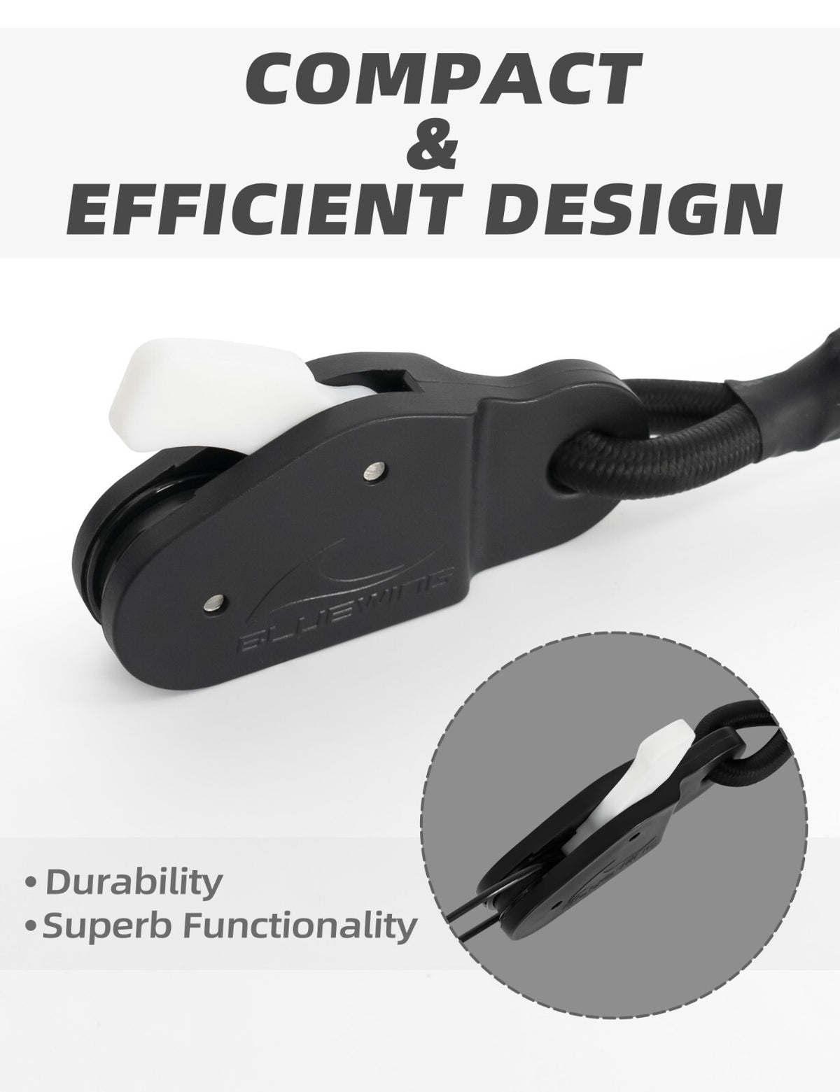 Outrigger Halyard Lock Pulley - Single, Double, Triple Load Control