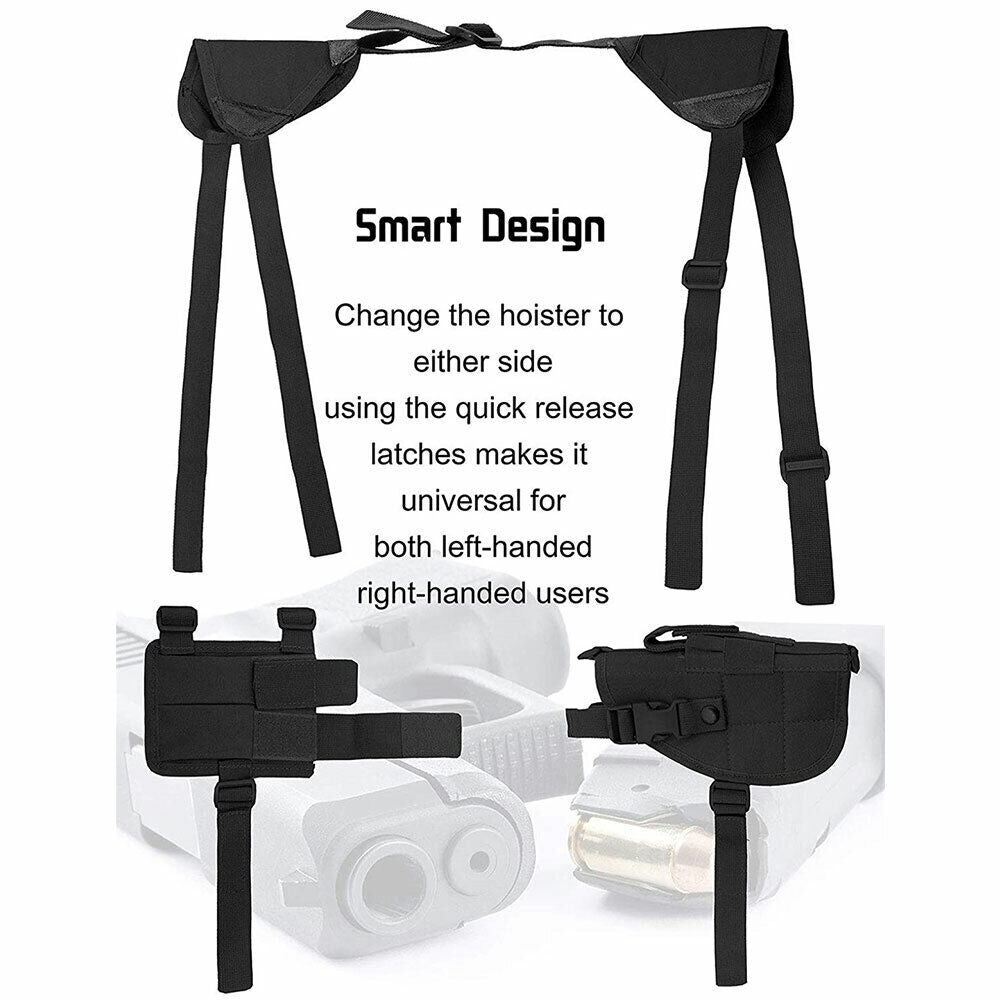Tactical Shoulder Gun Holster for Pistol - Adjustable Nylon Concealed Carry