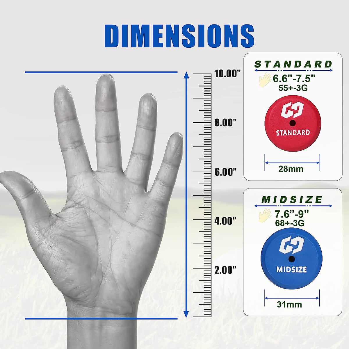 Golf Grip Set of 13 - Soft Taper-Reduced Design for Better Traction & Control