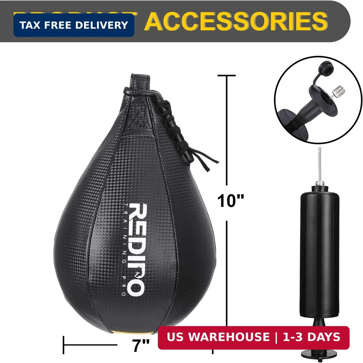Heavy Duty PU Leather Speed Bag for Boxing Training - Hanging Speed Punching Ball