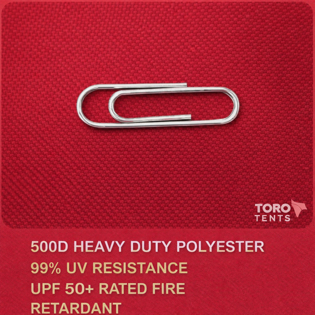 10 x 10 Red Replacement Canopy Tent Top Cover for EZ Up Instant Shelter