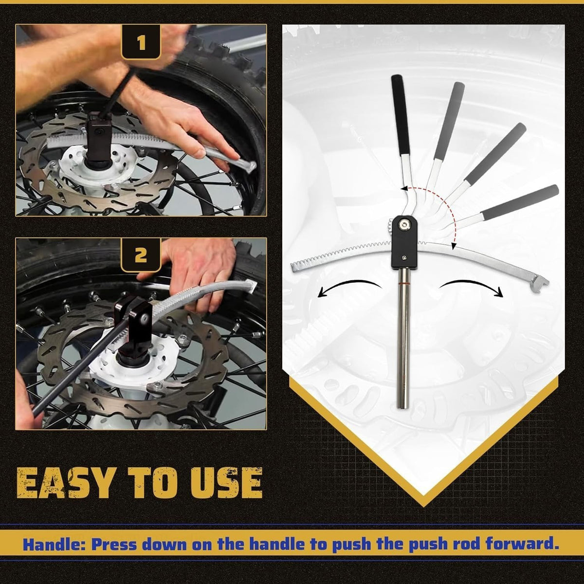 Portable Foldable Tire Mounting Kit for Off-Road Motorcycle 16-21 Inch MX Enduro Wheels