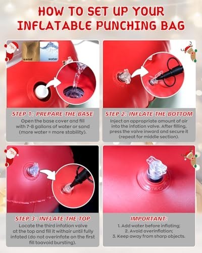 Kids Inflatable Punching Bag - 67 Inch Boxing Set for Karate & Taekwondo Training