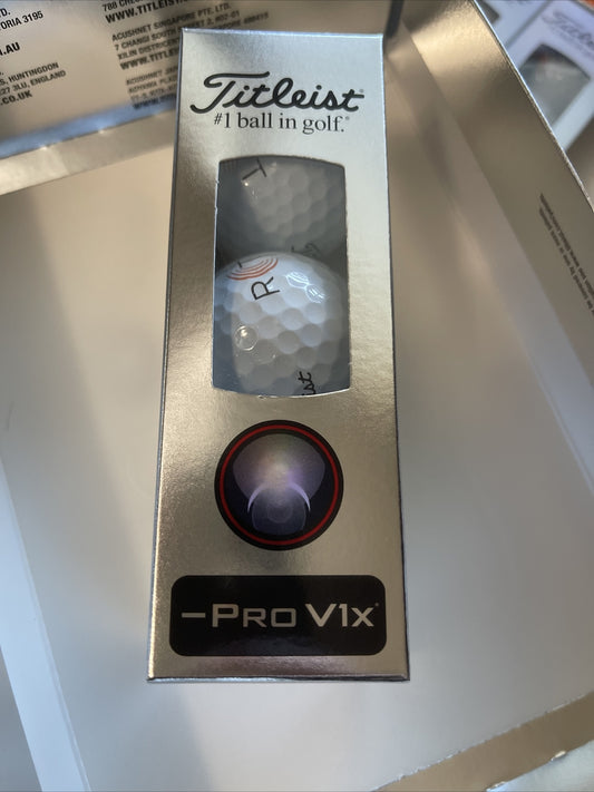 Golf Balls Set - Pro V1x RCT 2023 White 3-Pack for Advanced Play