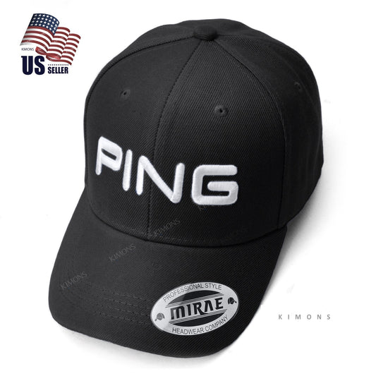 Black Baseball Cap - Adjustable Golf Hat for Men & Women