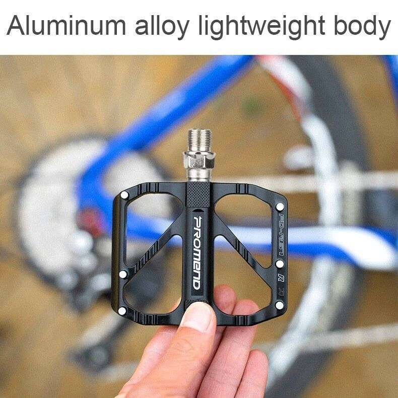 2PCS Mountain Bike Pedals Aluminum Non-Slip MTB Pedals 9/16"