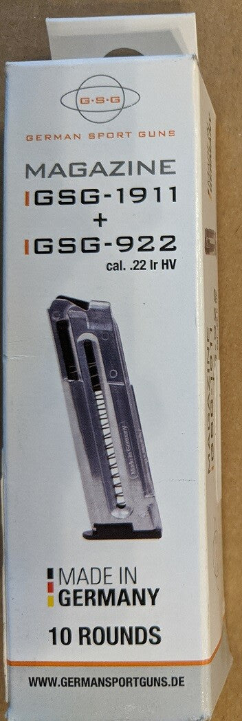 22LR Magazine for GSG 1911 & Sig Sauer 1911 - 10 Round Steel Magazine