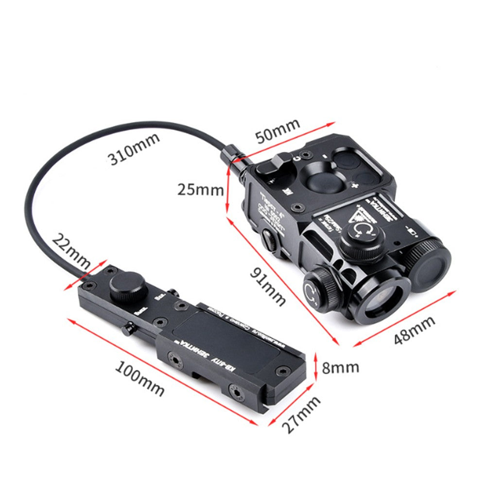 Green Laser Dot Sight & IR Laser Flashlight for Rails