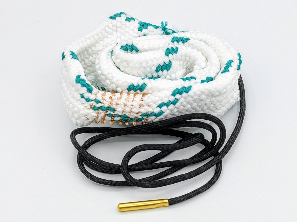 12 Gauge Shotgun Bore Rope Cleaner with Built-In Brushes - Reusable & Solvent Safe