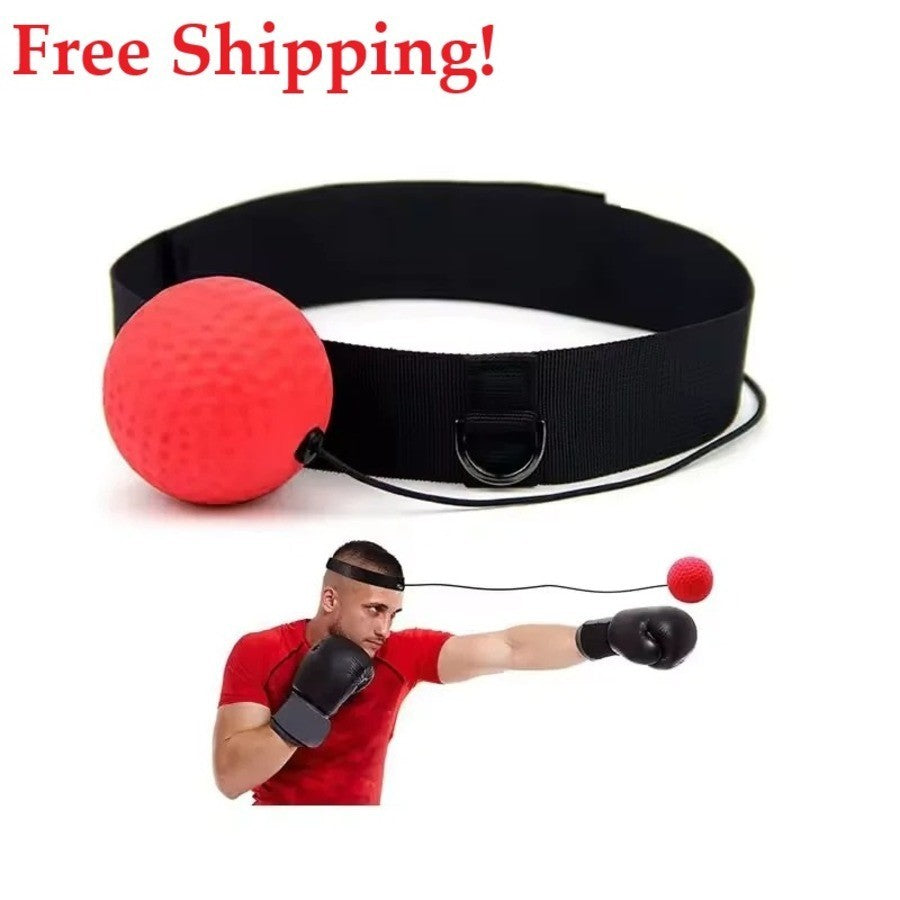 Reflex Punch Training Ball with Adjustable Headband for Boxing & Fitness