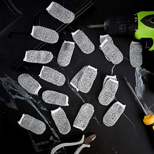 40 Pack Cut Resistant Finger Cots Finger Protectors Sleeves for Kitchen and Garden