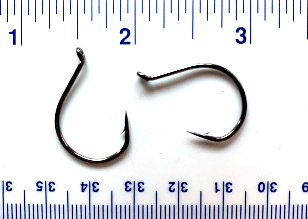 Matzuo 100 Wide Gap Octopus Fish Hooks Size 1/0 for Freshwater & Saltwater Fishing