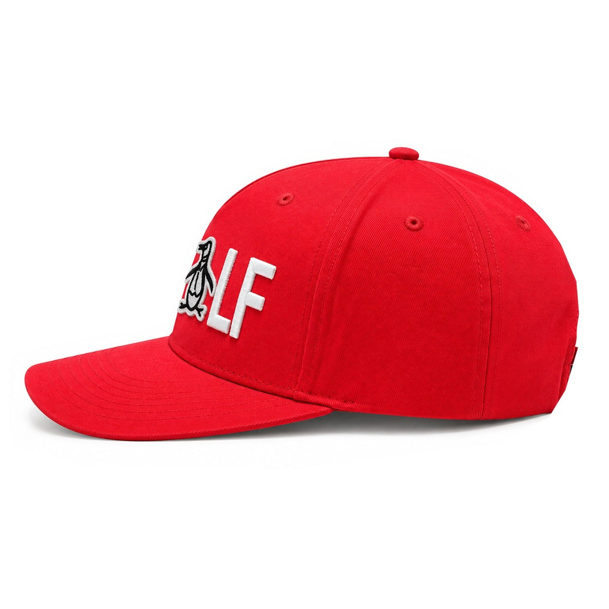 Golf Hat Cotton Twill Snapback Cap - Adjustable Red