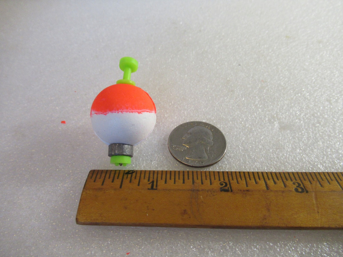 12 Pieces 1-inch Round Fishing Floats - Weighted Foam Bobbers for Tackle