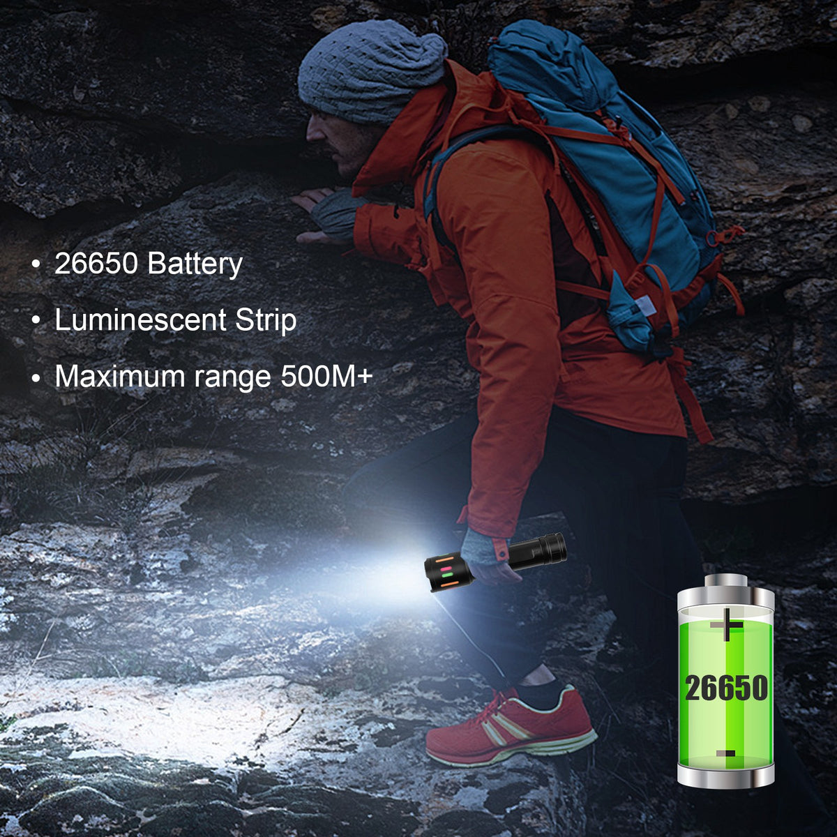 Super Bright Rechargeable LED Tactical Flashlight 350000000 Lumens Waterproof