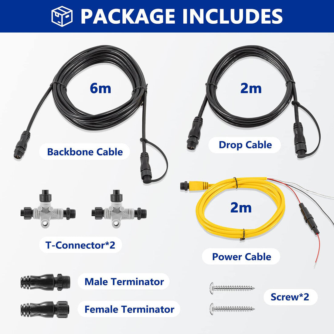 NMEA 2000 Marine Starter Kit for Garmin Devices - Boat Network Components