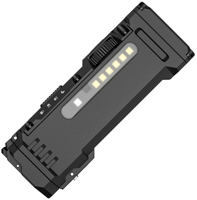 Rechargeable Waterproof Impact-Resistant Tactical Flashlight with Turbo Moon Mode