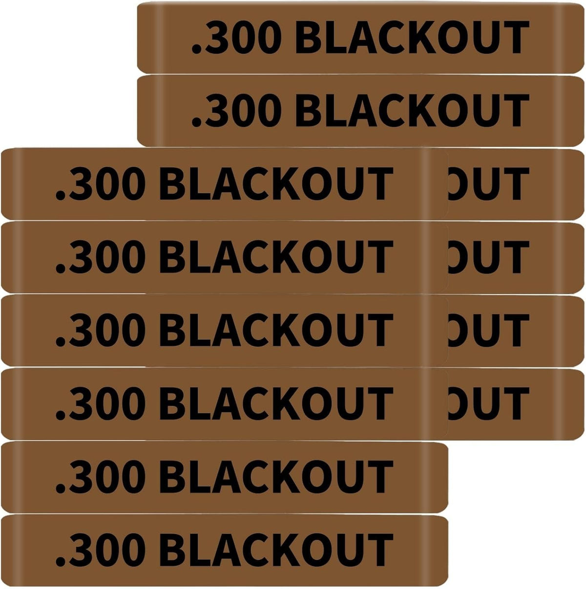 300 Blackout Magazine Marking Bands - Set of 12 Silicone Rubber ID Bands