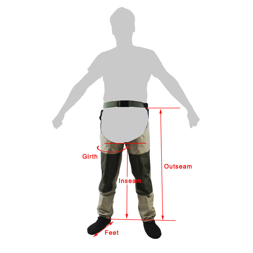 Waterproof Breathable Fishing Hip Waders for Shallow Water & Hunting