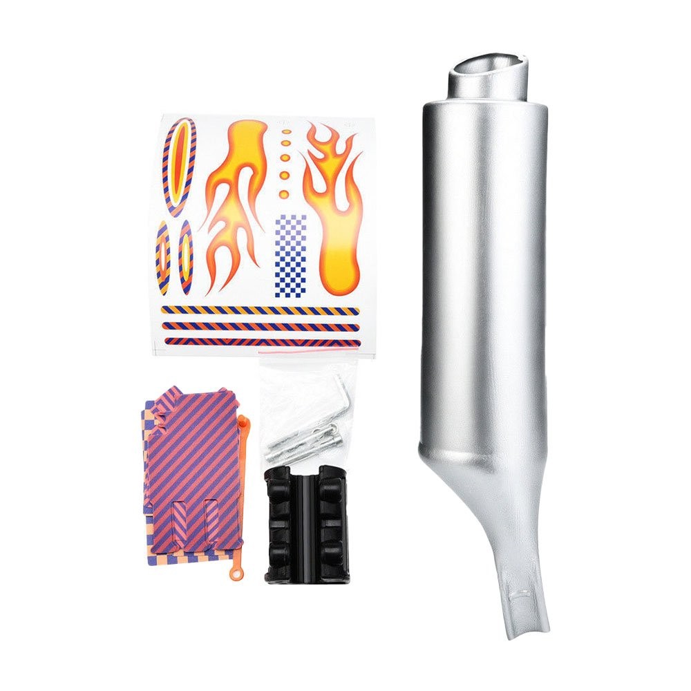 Bike Turbo Exhaust Pipe with Sound Effects - Bicycle Spoke Sound Maker Kit