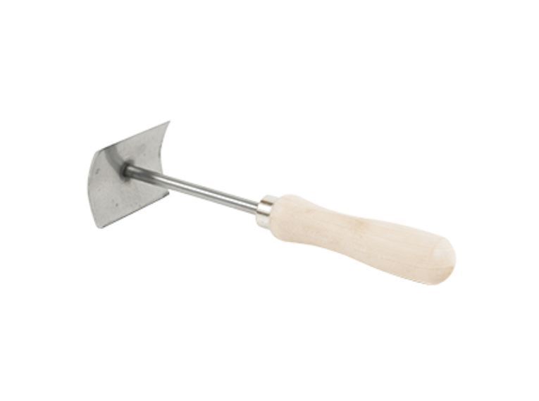 Pelt Scraper Fleshing Tool with Dual Edges - 8 Inch Handle