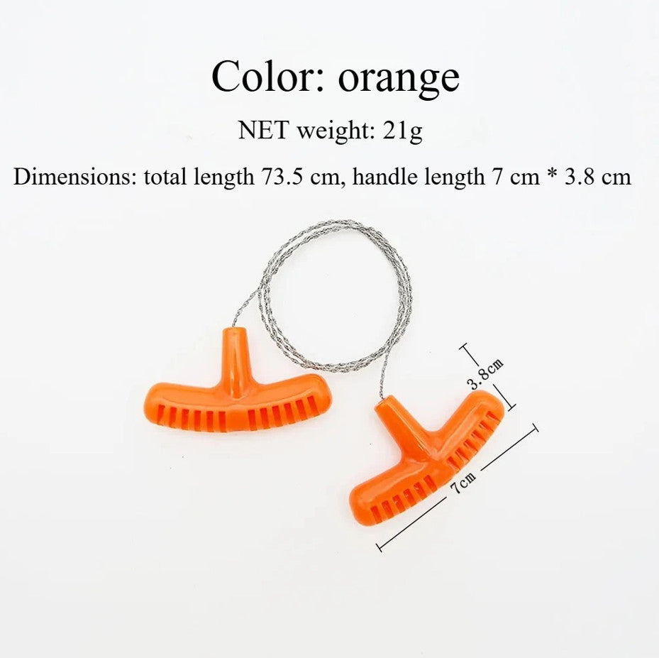 Mini Pocket Wire Saw Stainless Steel Survival Camping Tool for Outdoors