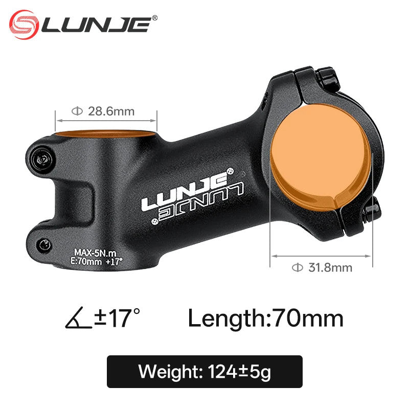 Ultralight MTB Bike Stem 10°-35° Angles for 31.8mm Handlebar, 60-110mm Lengths